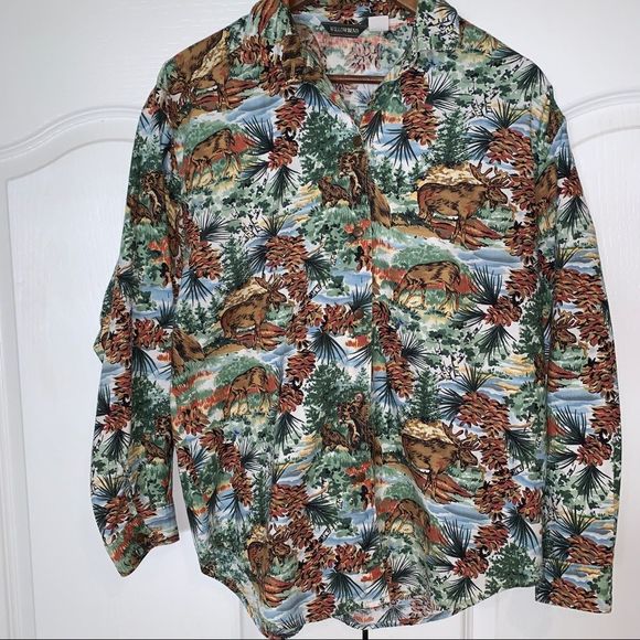 Willowbend Tops - Vintage Willowbend Wildlife Nature Button Up Shirt